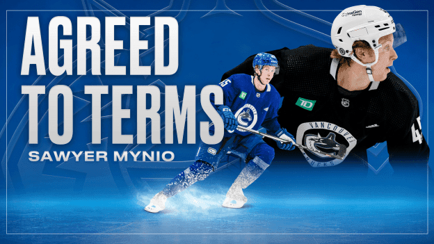 Canucks Sign Sawyer Mynio to a Three-Year, Entry Level Contract