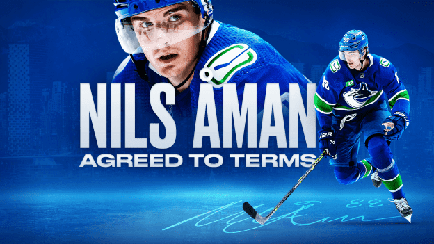 Canucks Sign Nils Aman To A Two-Year Contract Extension