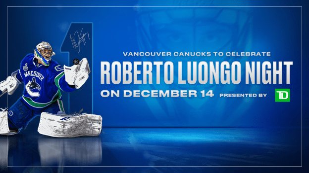 Canucks Honour Remarkable Career of Roberto Luongo with Ring of Honour Induction