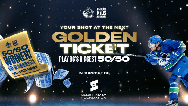 CANUCKS FOR KIDS FUND 50/50 TO SUPPORT SEDIN FAMILY FOUNDATION ON MARCH 21ST