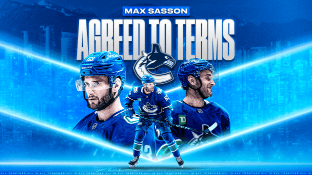 CANUCKS AGREE TO TERMS WITH MAX SASSON ON A ONE-YEAR CONTRACT EXTENSION 