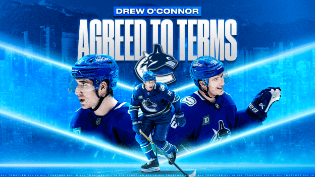 CANUCKS AGREE TO TERMS WITH DREW O’CONNOR ON A TWO-YEAR CONTRACT EXTENSION