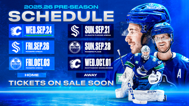VANCOUVER CANUCKS ANNOUNCE 2025.26 PRE-SEASON SCHEDULE