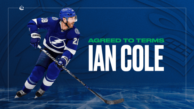 Canucks Agree to Terms with Ian Cole on a One-Year Contract