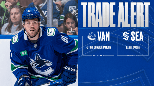 Canucks Trade Forward Daniel Sprong to Seattle