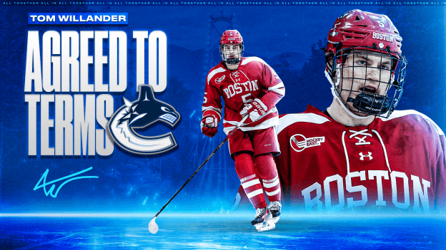 CANUCKS AGREE TO TERMS WITH DEFENCEMAN TOM WILLANDER ON THREE-YEAR, ENTRY-LEVEL CONTRACT