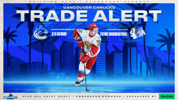 CANUCKS ACQUIRE ILYA SAFONOV FROM CHICAGO