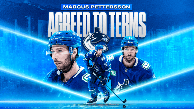 CANUCKS AGREE TO TERMS WITH MARCUS PETTERSSON ON A SIX-YEAR CONTRACT EXTENSION